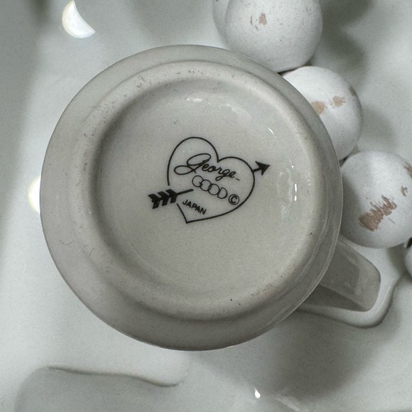 Vintage George Good Japan Christmas Tree Cream and Sugar, and Treat Tray - Picture 3 of 12